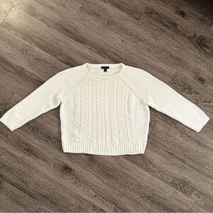 J. Crew Cotton Cable Sweater